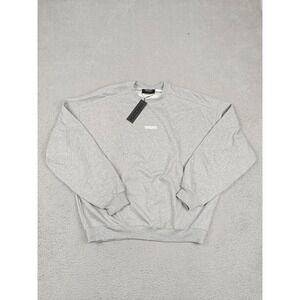 Vanquish‎ Fitness Sweatshirt Mens Large Gray Logo Graphic Fleece Pullover New